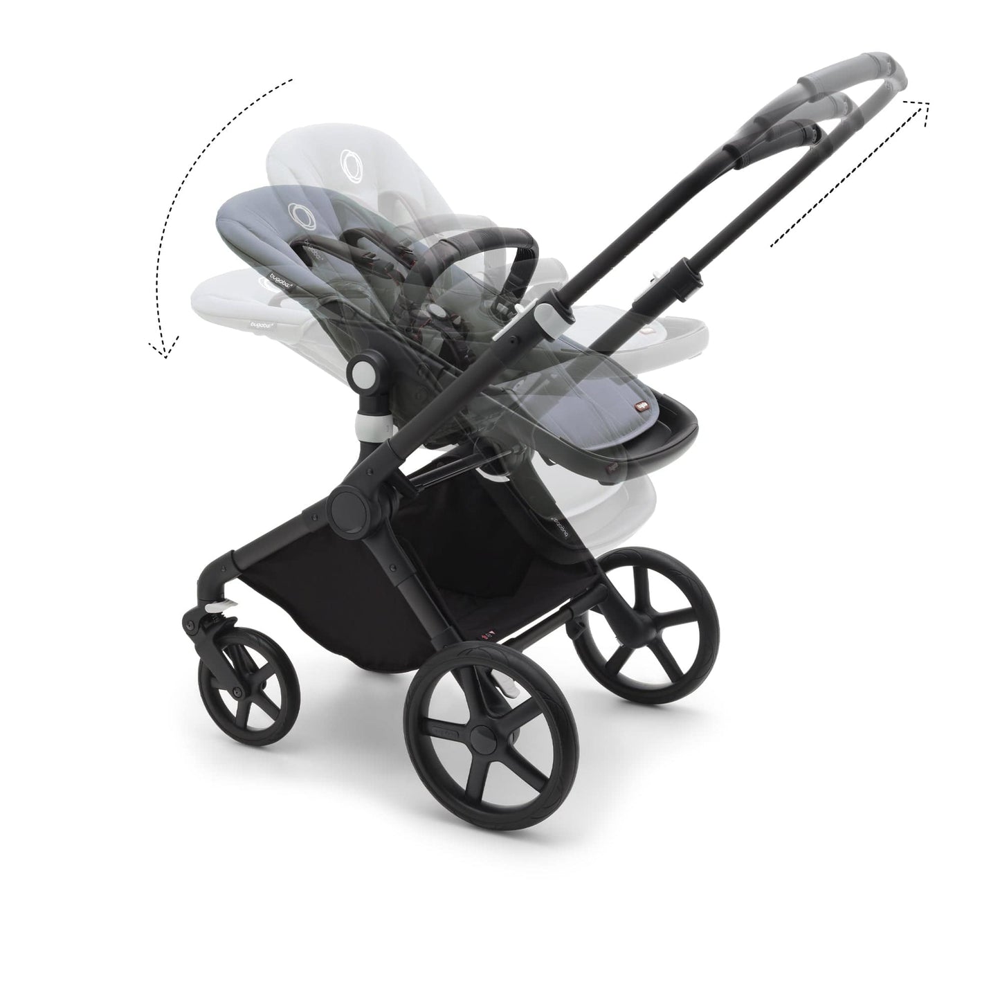 Bugaboo Fox Cub Cloud T Travel System - Black/Stormy Blue