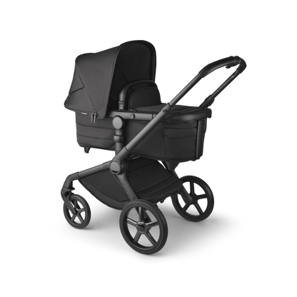 Bugaboo Fox 5 (Coral Slide PRO) Travel System - Noir Limited Edition, Black Moonlight