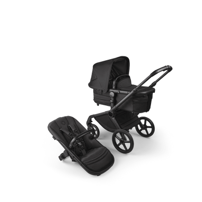 Bugaboo Fox 5 (Pebble Slide PRO) Travel System - Noir Limited Edition, Black Moonlight