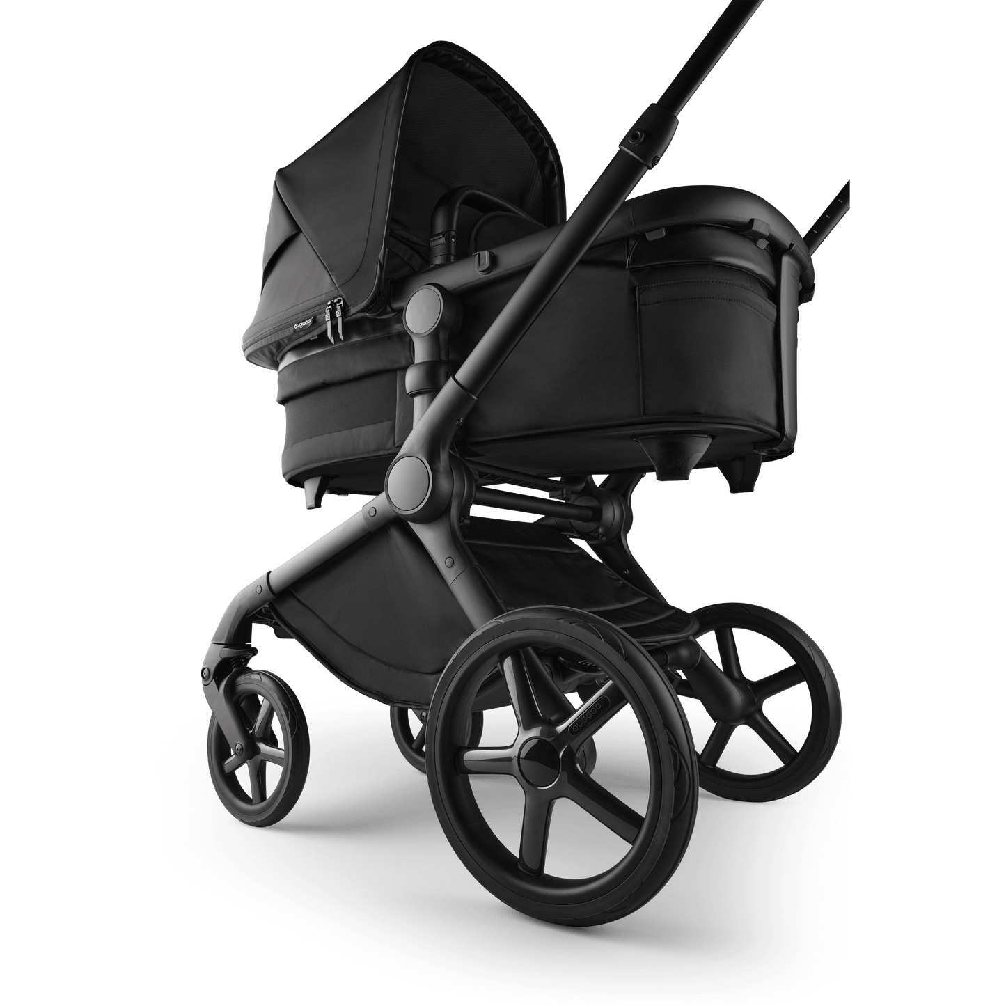 Bugaboo Fox 5 (Coral Slide PRO) Travel System - Noir Limited Edition, Black Moonlight