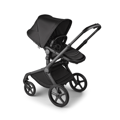 Bugaboo Fox 5 (Coral Slide PRO) Travel System - Noir Limited Edition, Black Moonlight