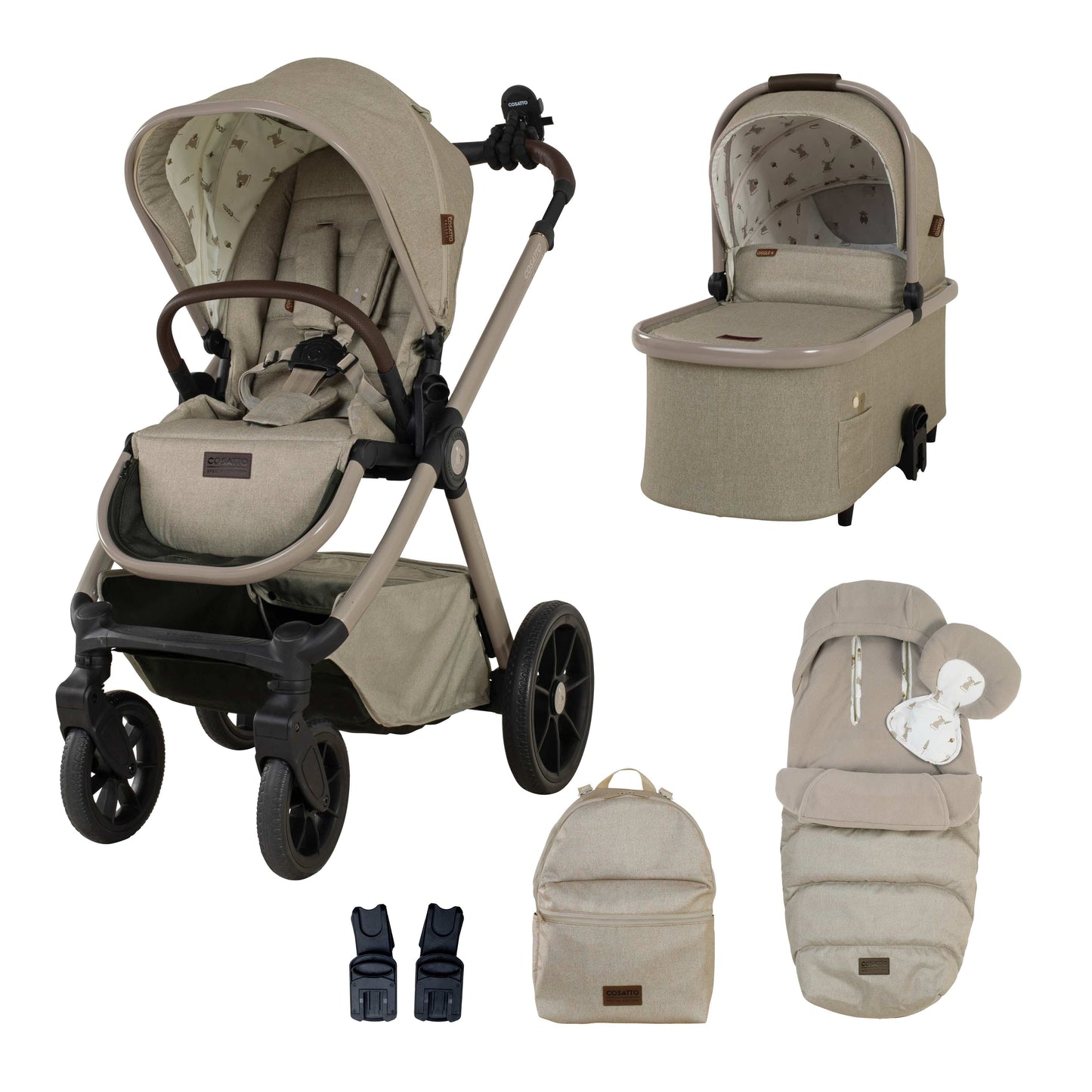 Cosatto Giggle 4 Pram & Accessory Bundle - Special Edition, Hushmouse