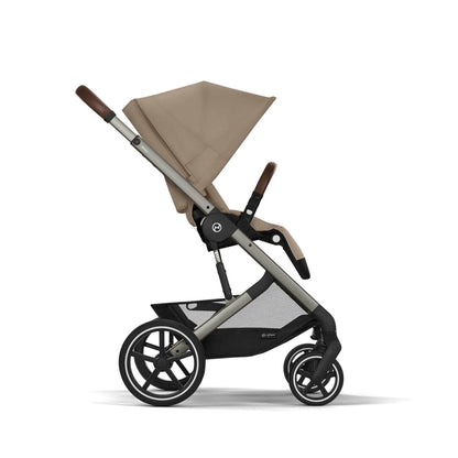 Cybex Balios S Lux Taupe Frame and Carrycot - Almond Beige