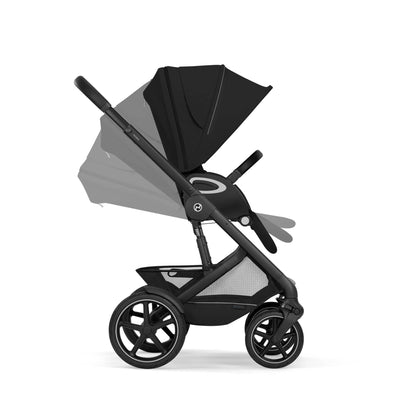 Cybex Talos S Lux & Fold Carrycot Accessory Bundle - Black/Moon Black (2026)