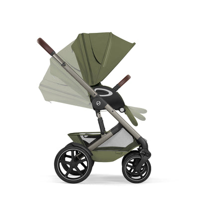 Cybex Talos S Lux & Fold Carrycot Accessory Bundle - Taupe/Moss Green (2026)