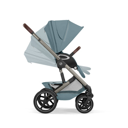 Cybex Talos S Lux & Fold Carrycot Accessory Bundle - Taupe/Stormy Blue (2026)