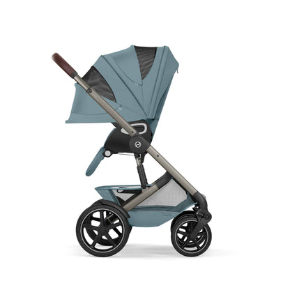 Cybex Talos S Lux with Fold Carrycot - Taupe/Stormy Blue (2026)