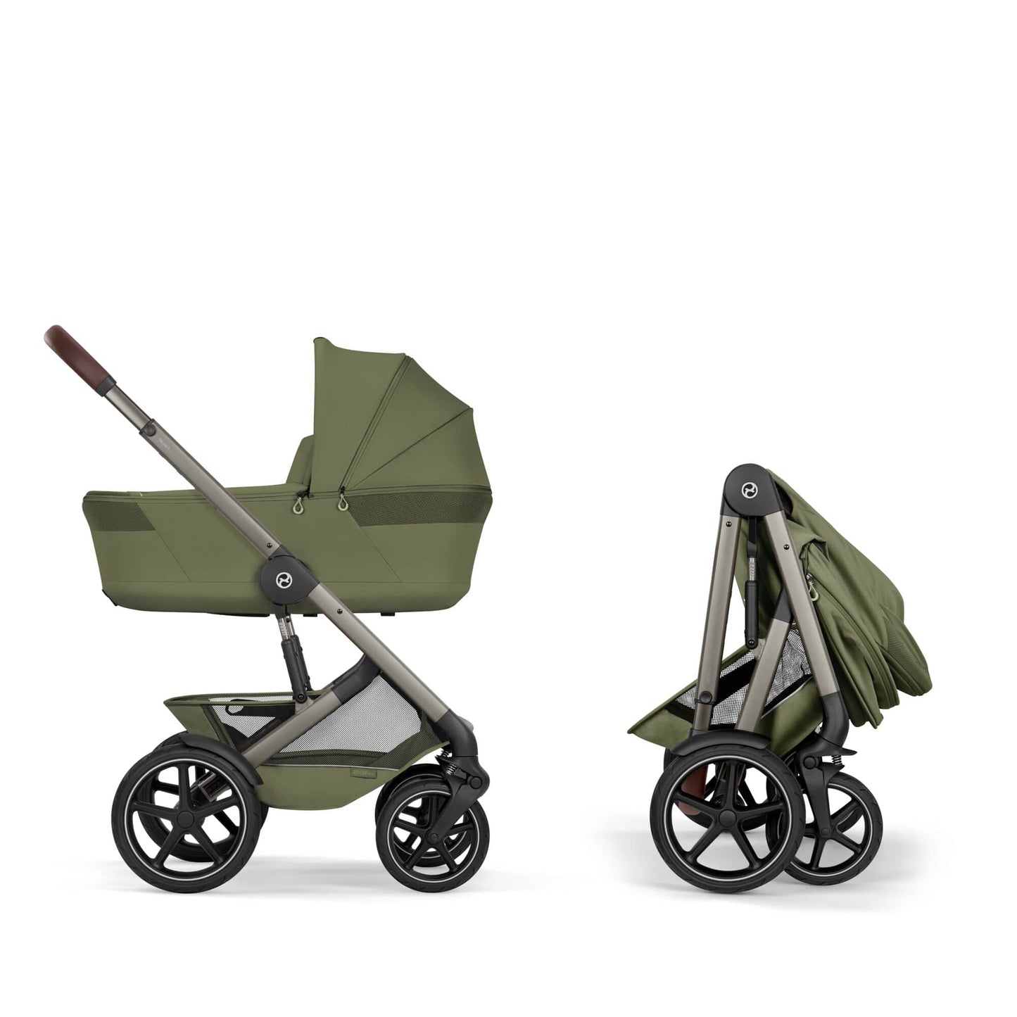 Cybex Talos S Lux (Cloud G3 Plus) Travel System - Taupe/Moss Green (2026)