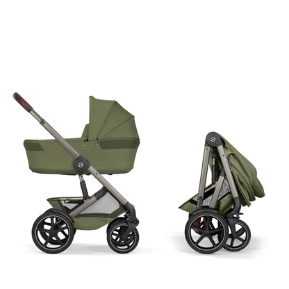 Cybex Talos S Lux (Cloud G3 Plus) Ultimate Travel System - Taupe/Moss Green (2026)