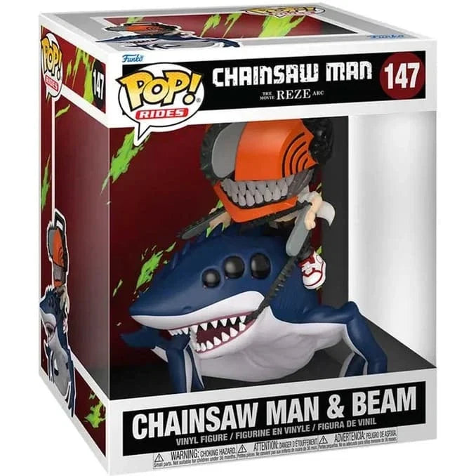 Funko Pop! Ride Deluxe Chainsaw Man – Reze & Beam Vinyl Figure