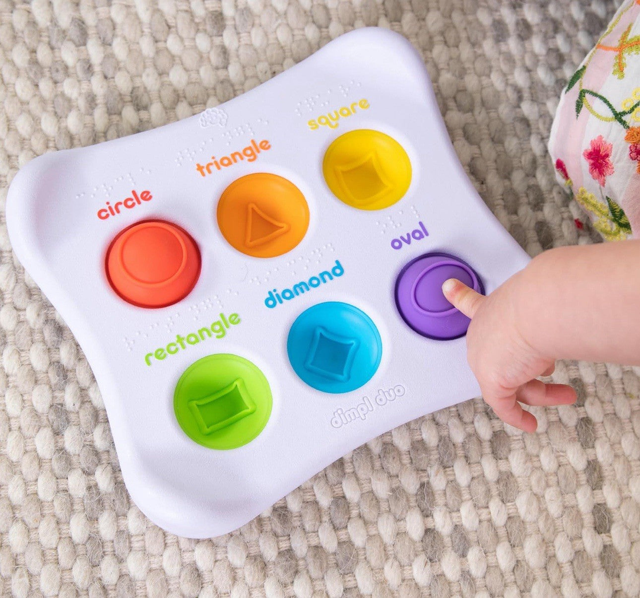 Toys Dimpl – Baby Sensory Toy for 10+ Months | Pop, Press & Explore!
