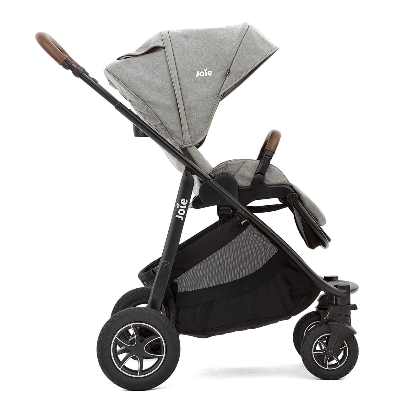 Joie Versatrax with Car Seat - Pebble/Pebble