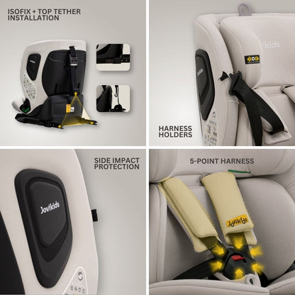 Jovikids CiCI TT i-Size Car Seat - Milkstone