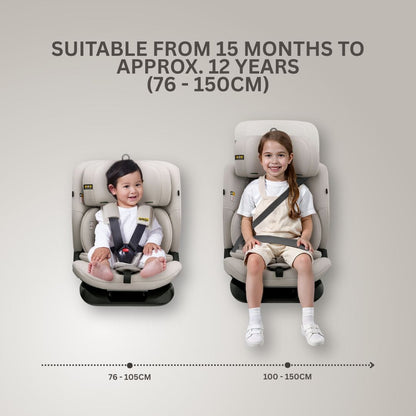 Jovikids CiCI TT i-Size Car Seat - Milkstone