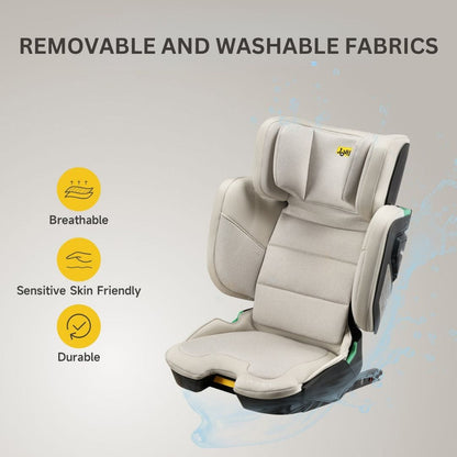 Jovikids Rober+ Folding Highback Booster Seat - Milkstone