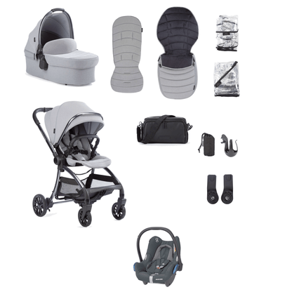 Junior Jones Aylo (Cabriofix) Car Seat Bundle - Pebble Grey/Graphite