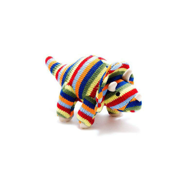 Best Years Ltd Knitted Stripe Triceratops Dinosaur