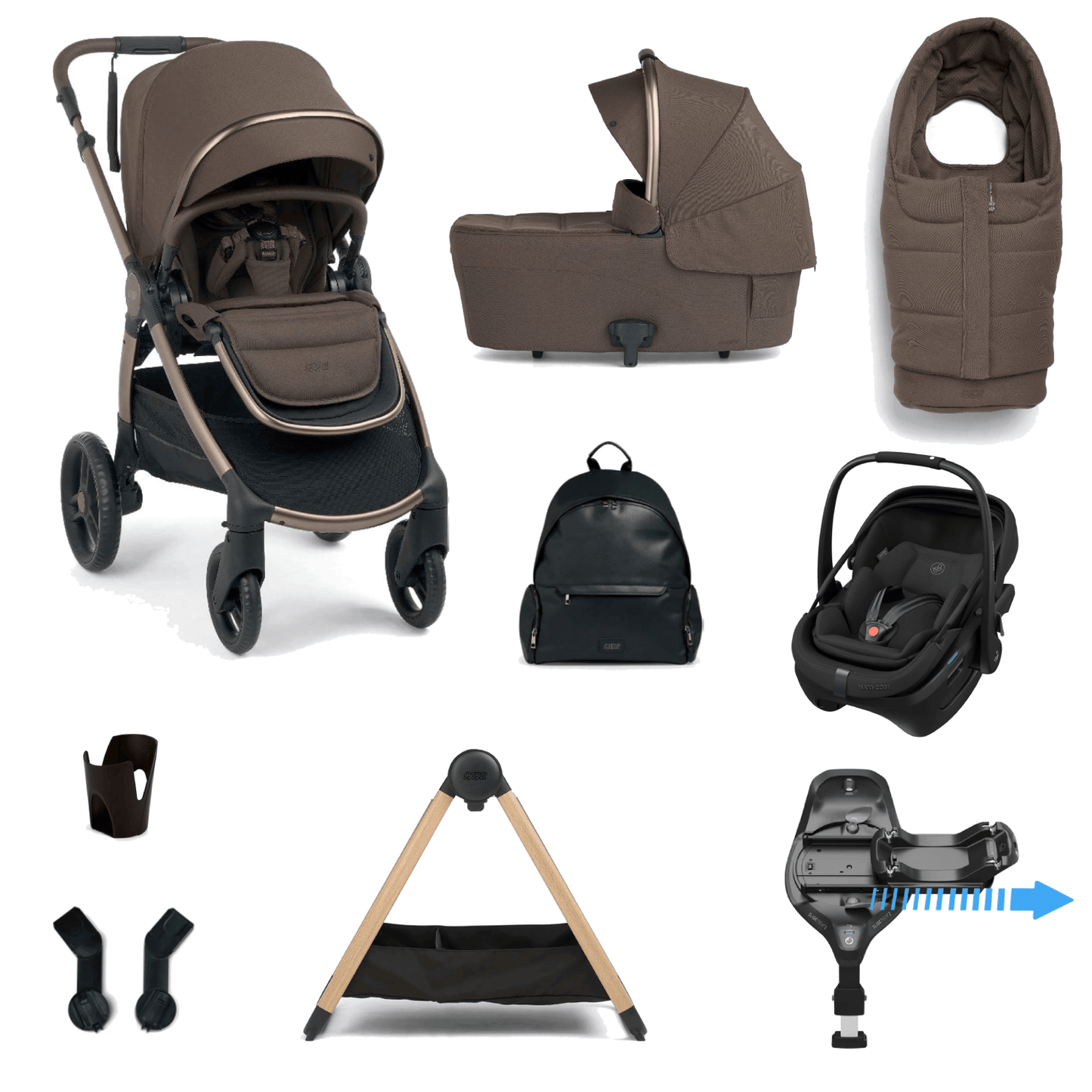 Mamas & Papas Ocarro 2 (Coral Slide Pro) Travel System - Crema