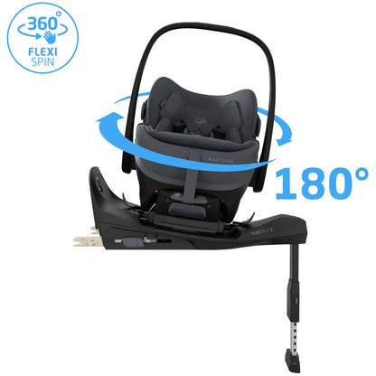 Maxi Cosi Pebble Slide Pro Car Seat and Base - Moon Graphite