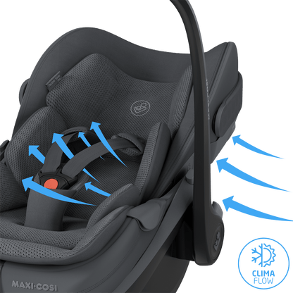 Maxi Cosi Fame (10 Piece) Premium Family Travel System - Moon Graphite