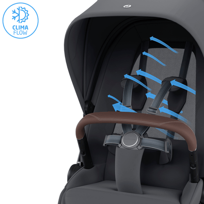 Maxi Cosi Fame (10 Piece) Premium Family Travel System - Moon Graphite