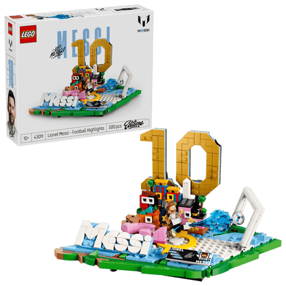 LEGO Icons Lionel Messi Football Highlights Building Set