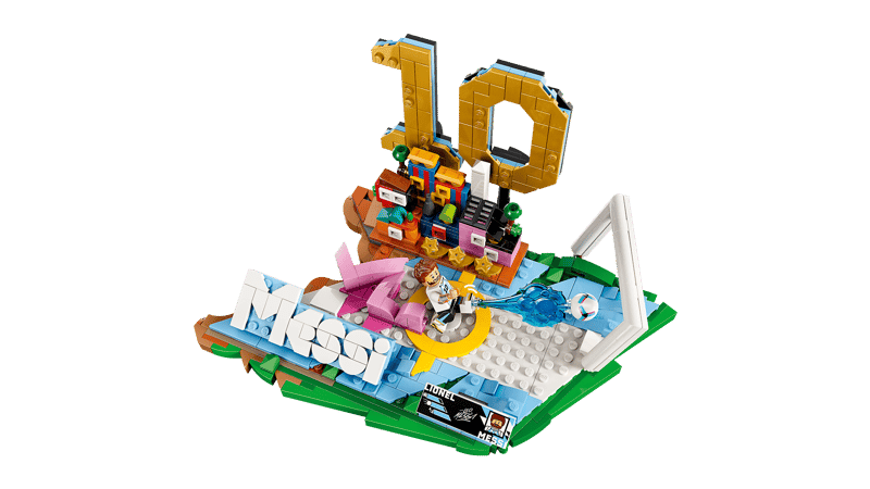 LEGO Icons Lionel Messi Football Highlights Building Set