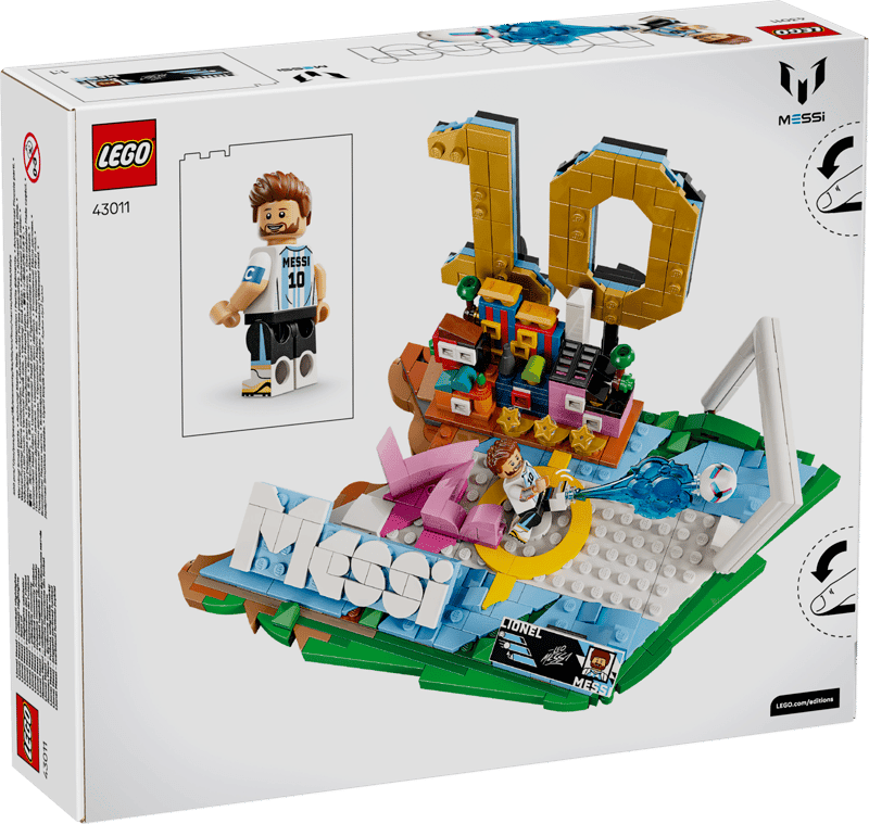 LEGO Icons Lionel Messi Football Highlights Building Set
