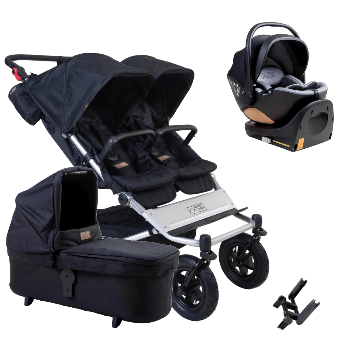 Mountain Buggy Duet (Nest) Travel System - Caviar