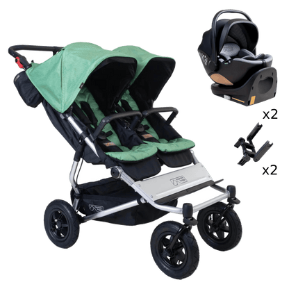 Mountain Buggy Duet Twin Car Seat Bundle - Matcha