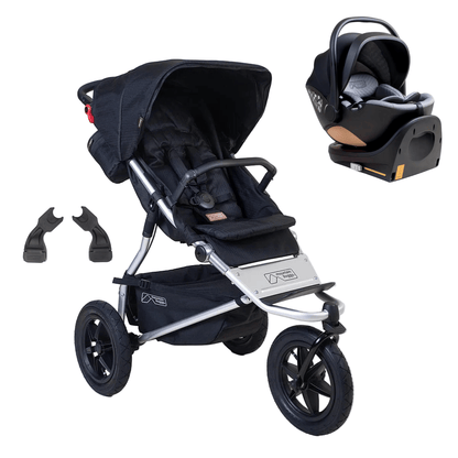 Mountain Buggy Urban Jungle Car Seat Bundle - Caviar