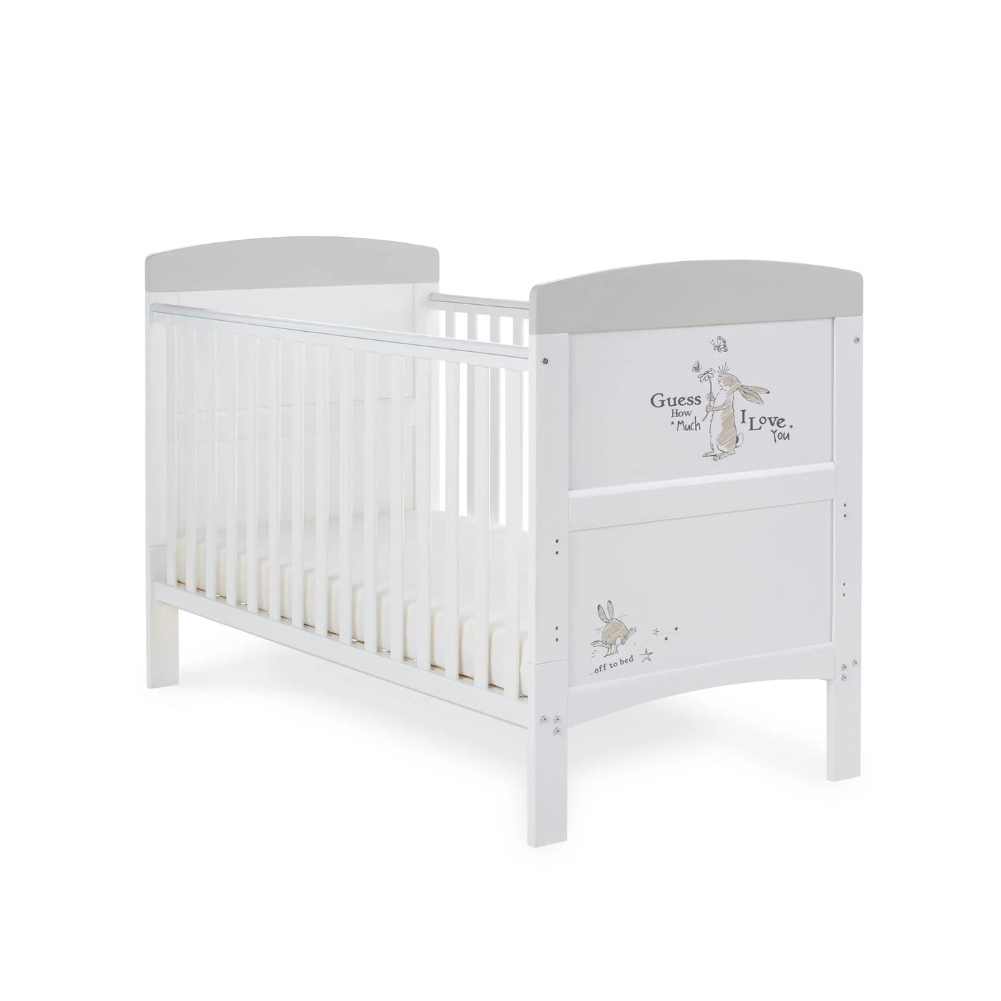 OBaby Grace Inspire Cot Bed - Guess How Much I Love You, Scribble