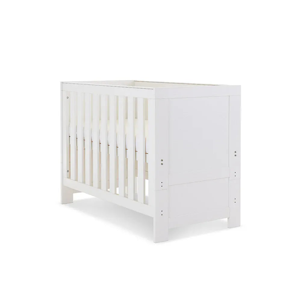 Obaby Nika Cot Bed - White Wash