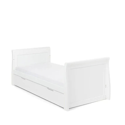 Obaby Stamford Classic Sleigh Cot Bed - White