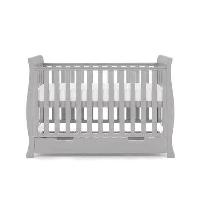 Obaby Stamford Mini Sleigh Cot Bed - Warm Grey
