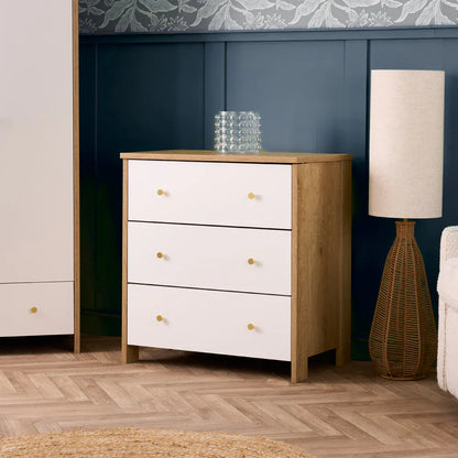 Obaby Nika (3 Piece) Room Set - Oak & White