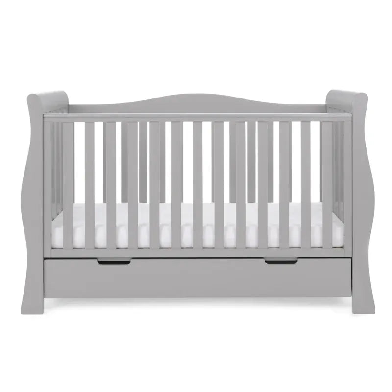Obaby Stamford Luxe Sleigh (2 Piece) Room Set - Warm Grey