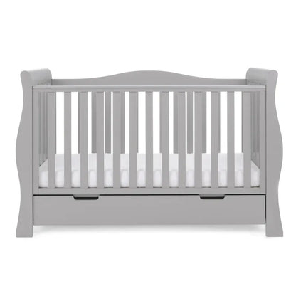 Obaby Stamford Luxe Sleigh (2 Piece) Room Set - Warm Grey
