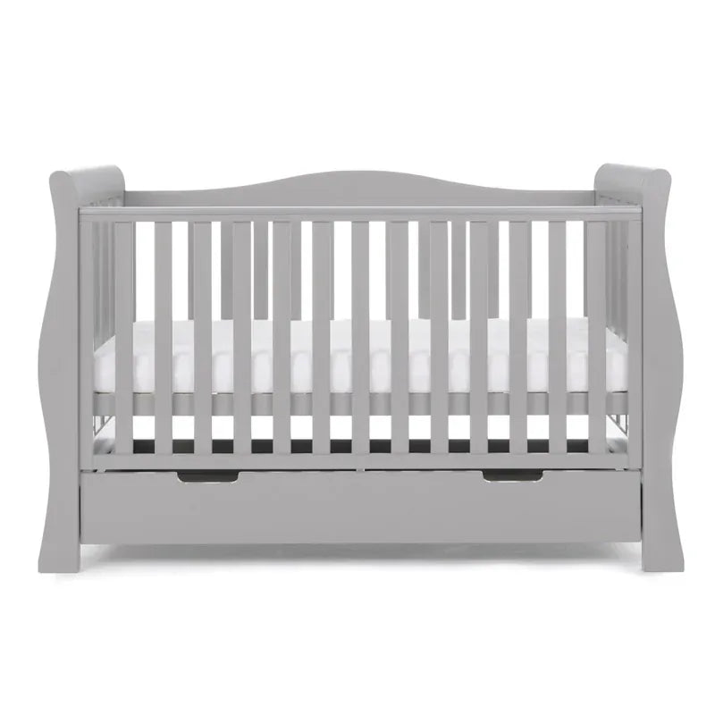 Obaby Stamford Luxe Sleigh (2 Piece) Room Set - Warm Grey