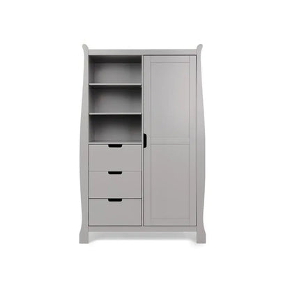 Obaby Stamford Luxe Sleigh (3 Piece) Room Set - Warm Grey