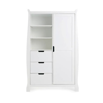 Obaby Stamford Luxe Sleigh (3 Piece) Room Set - White