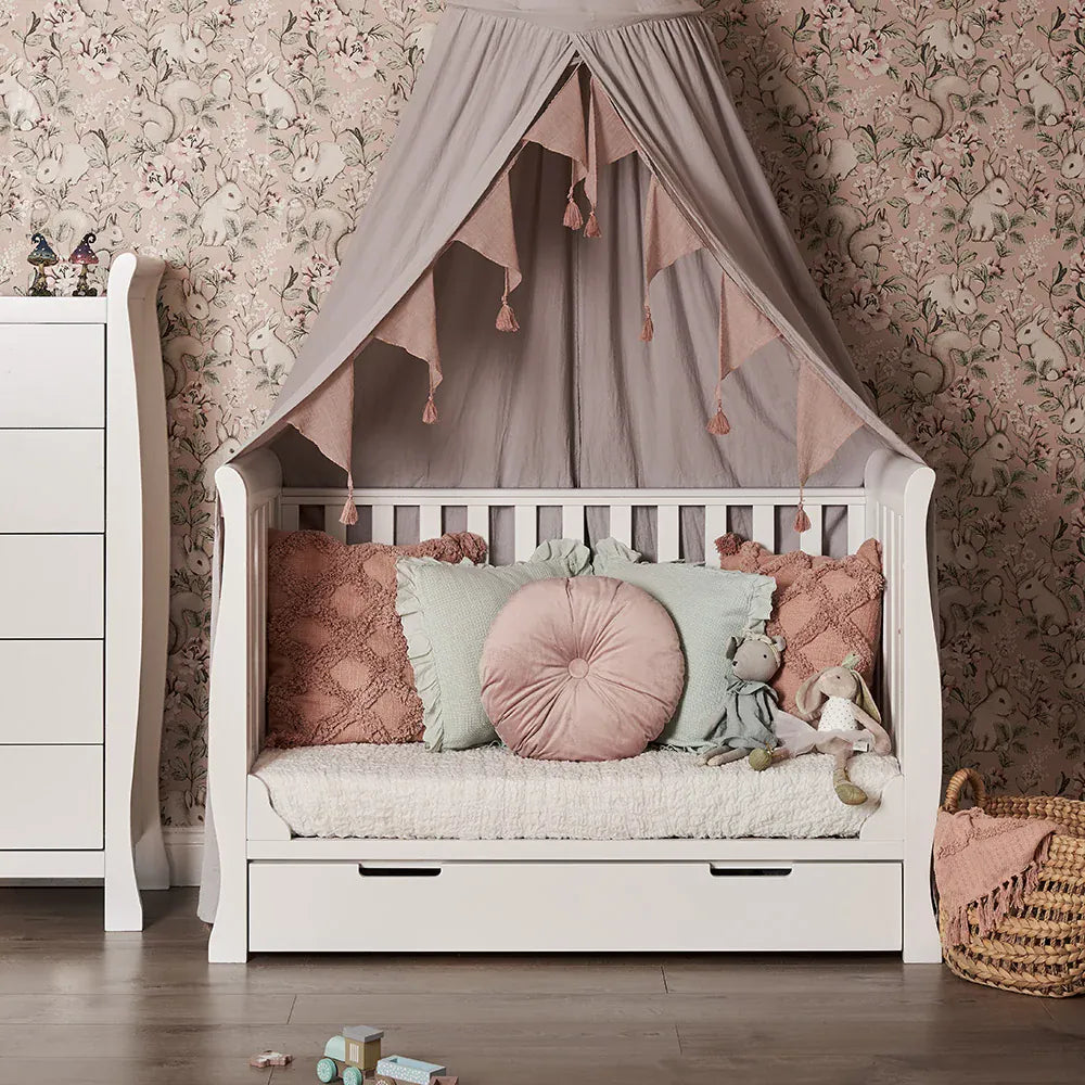 Obaby Stamford Mini Sleigh (2 Piece) Room Set - White