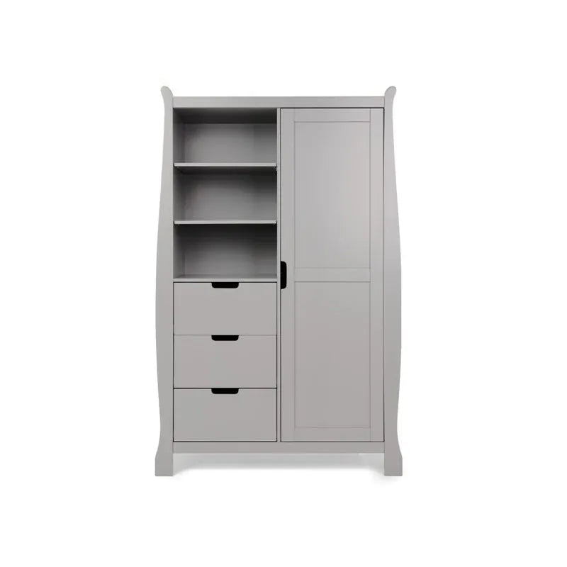 Obaby Stamford Mini Sleigh (3 Piece) Room Set - Warm Grey