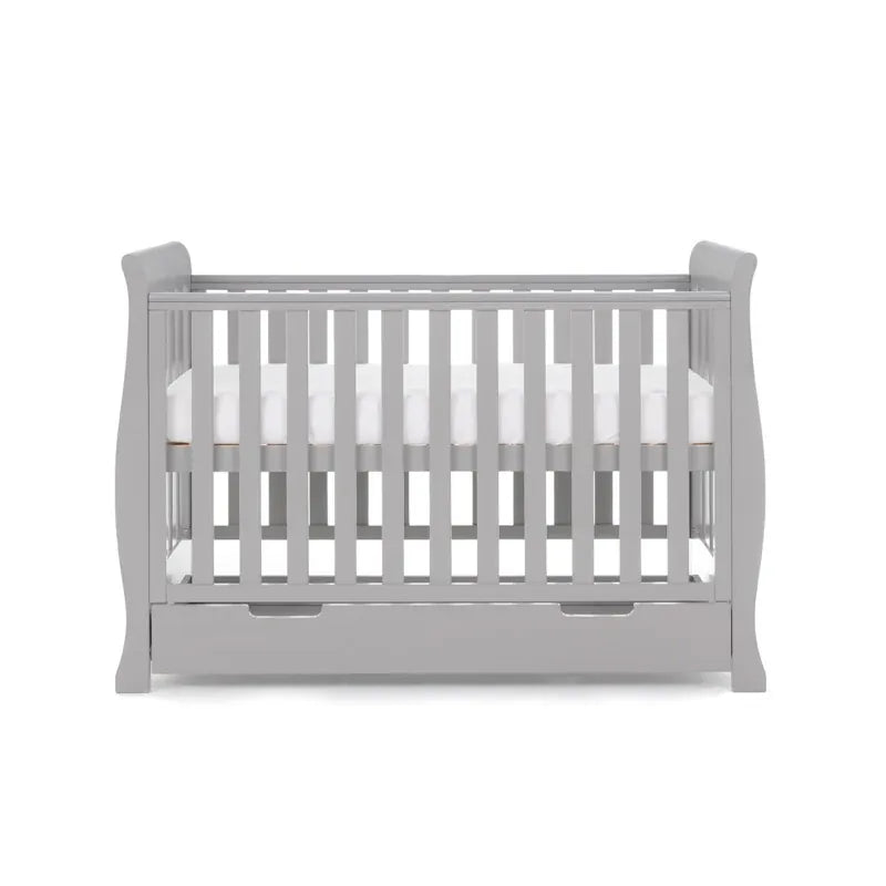 Obaby Stamford Mini Sleigh (3 Piece) Room Set - Warm Grey