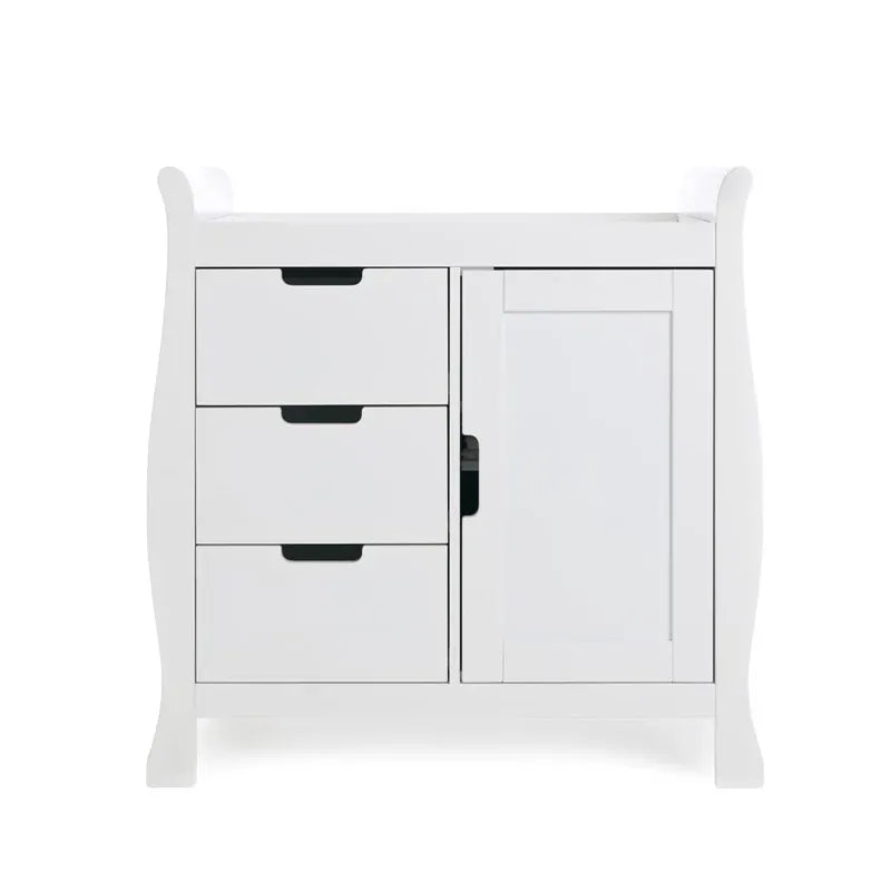 Obaby Stamford Mini Sleigh (3 Piece) Room Set - White