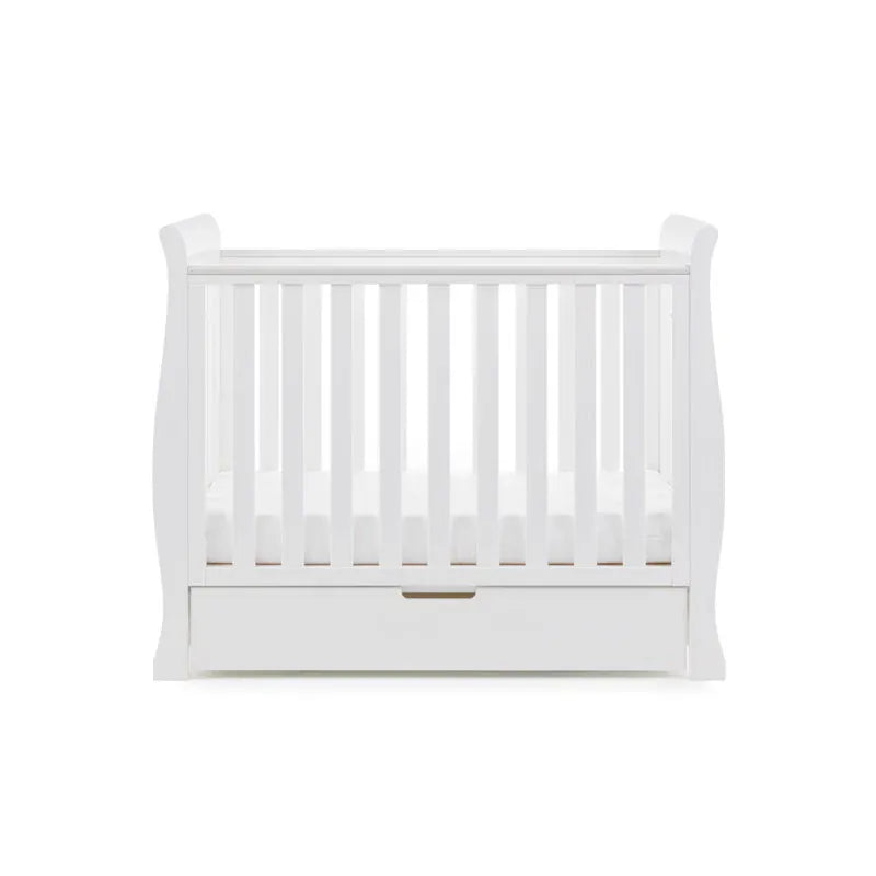 Obaby Stamford Space Saver Sleigh (2 Piece) Room Set - White
