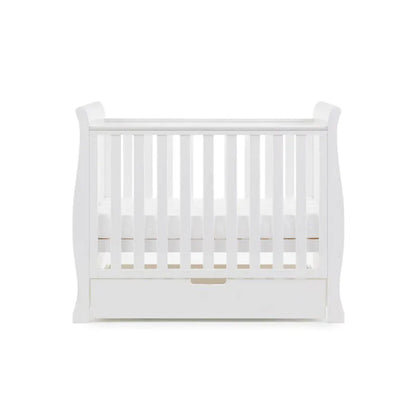 Obaby Stamford Space Saver Sleigh Cot - White