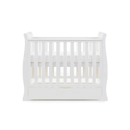 Obaby Stamford Space Saver Sleigh Cot - White