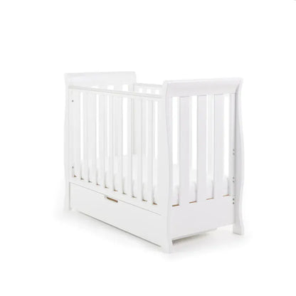 Obaby Stamford Space Saver Sleigh Cot - White
