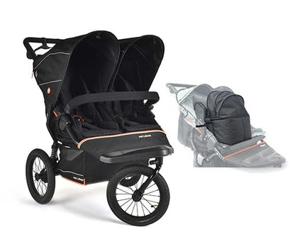 Out N About Nipper Double V6 Plus Pod Newborn and Toddler Bundle - Summit Black